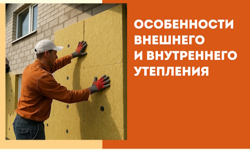Какие особенности внешнего и внутреннего утепления в Щекино