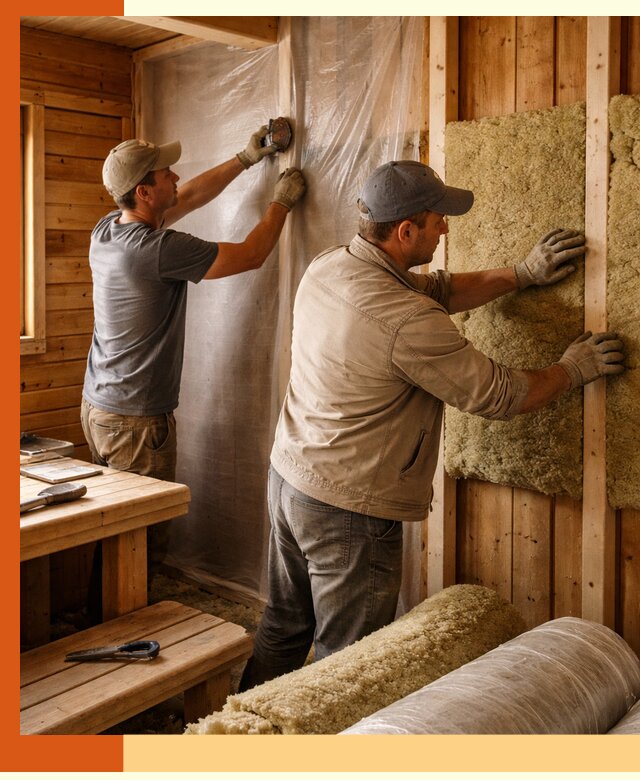 Утепление бани изнутри в Щекино качественно и недорого