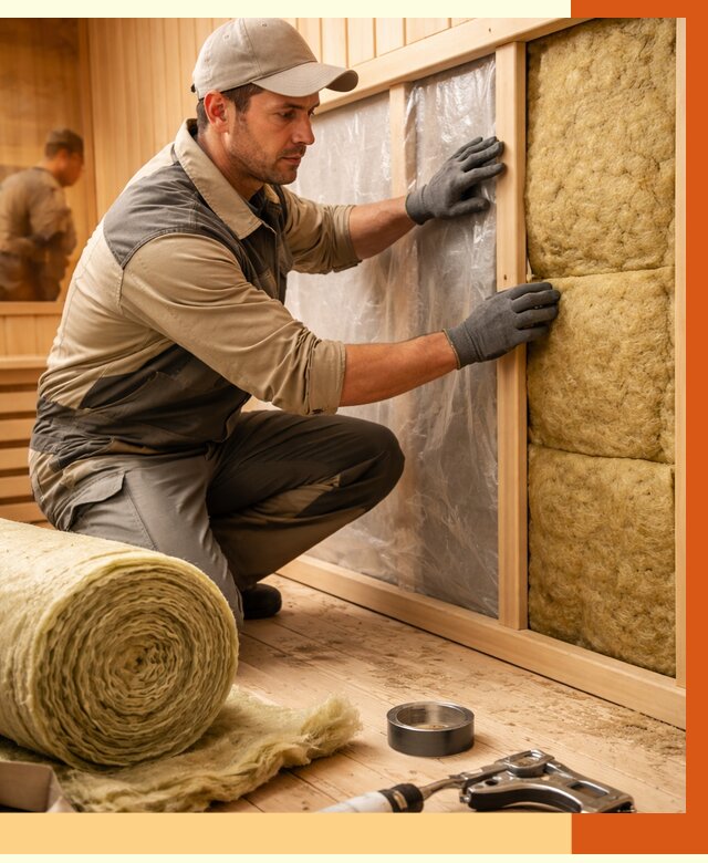 Утепление сауны изнутри в Щекино от 6690 руб. за м2 | ППУ, под ключ — ТепломастерЕкн