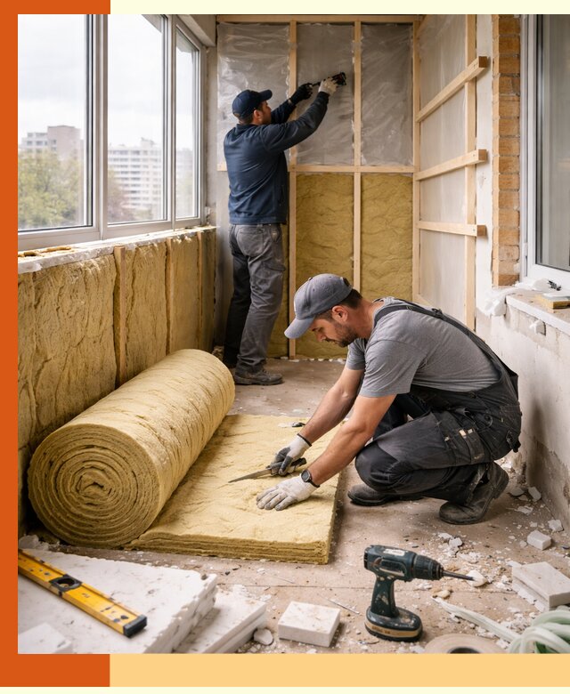 Утепление балкона под ключ в Щекине качественно и быстро