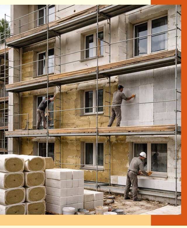 Утепление гостиницы в Щекино от 7410 руб./м2 — комплексно, ППУ, под ключ | ТепломастерЕкн