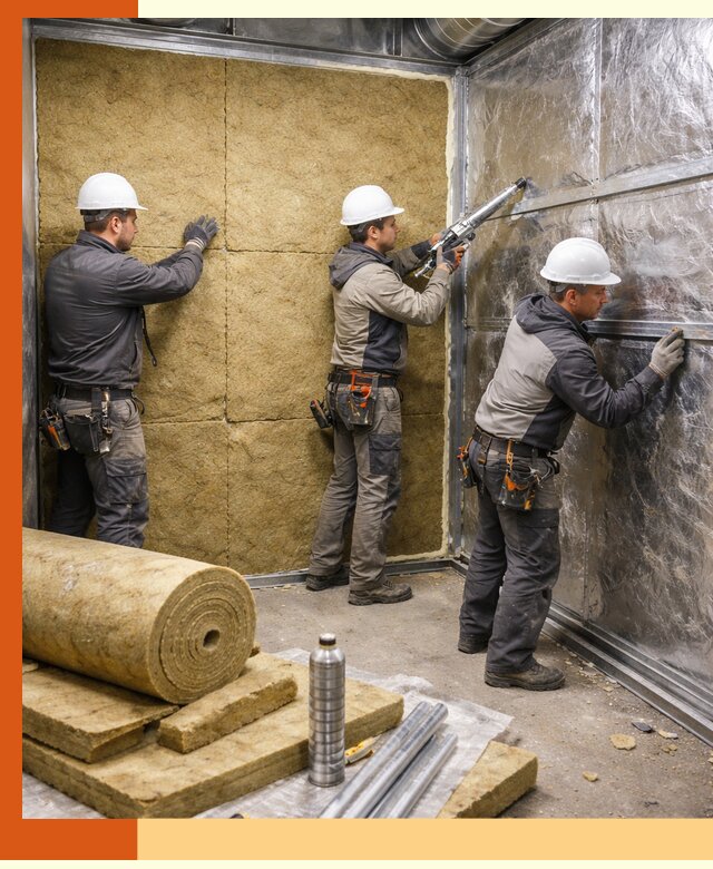 Утепление венткамеры в Щекино — качественная теплоизоляция и шумопоглощение