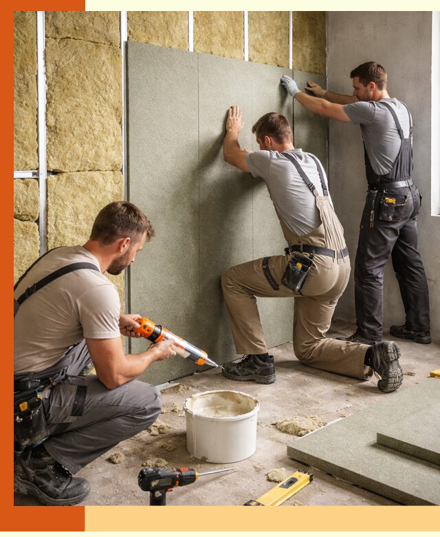 Профессиональная шумоизоляция стен в Щекино для квартир и домов